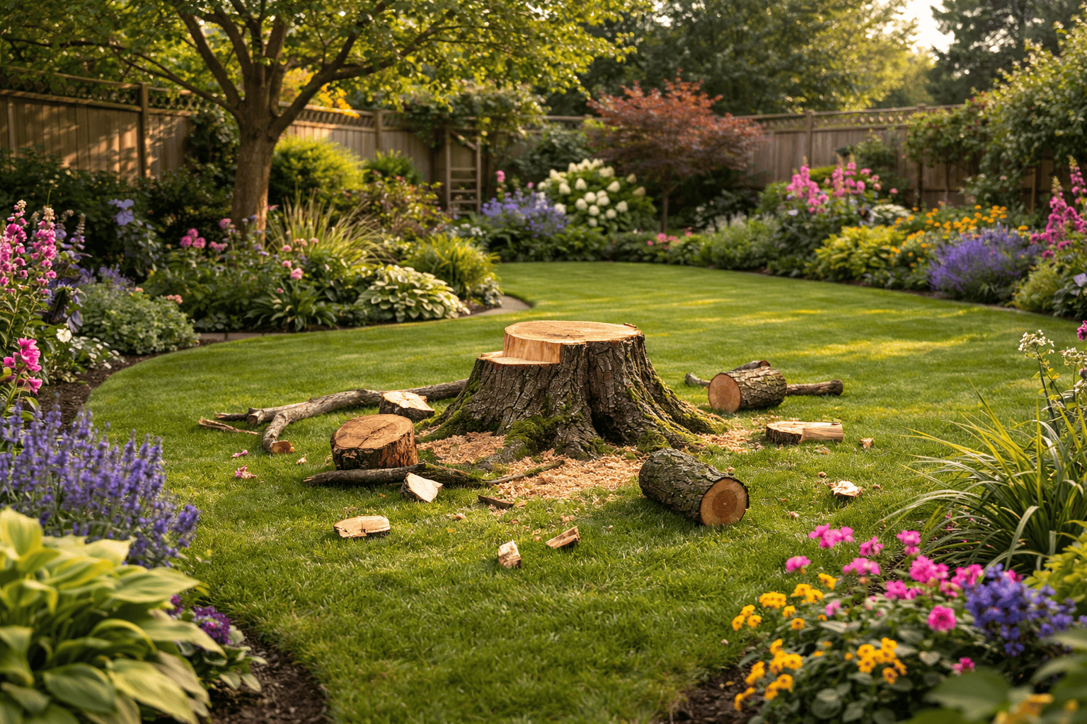 Clearing branches and waste
