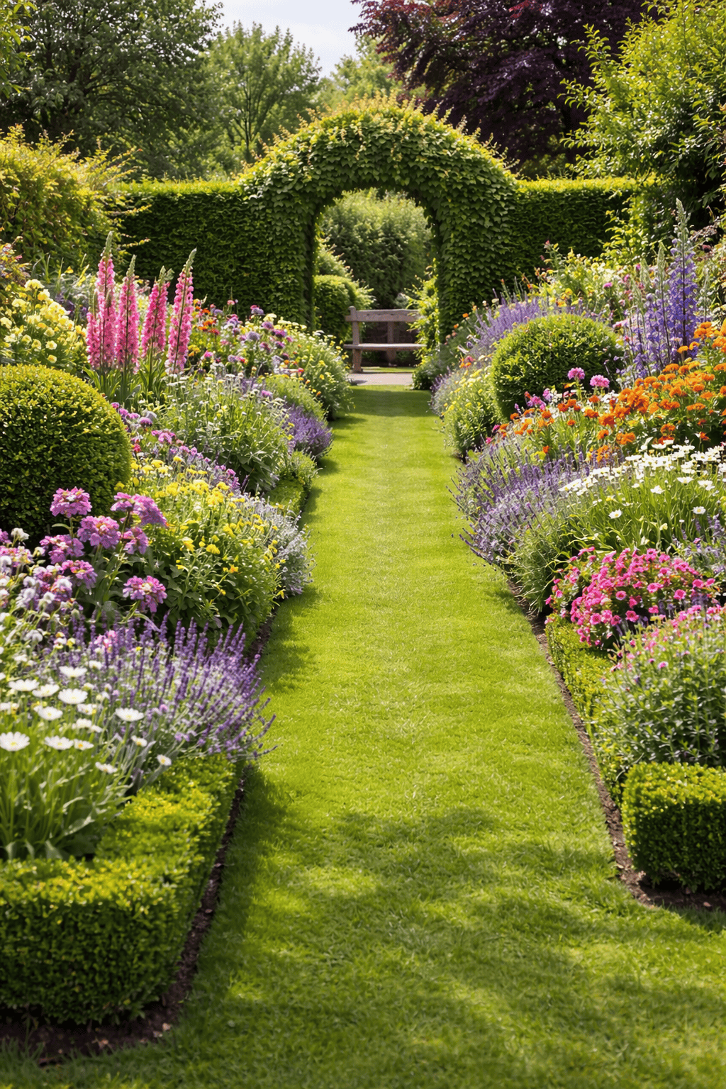 A tidy garden ready for care