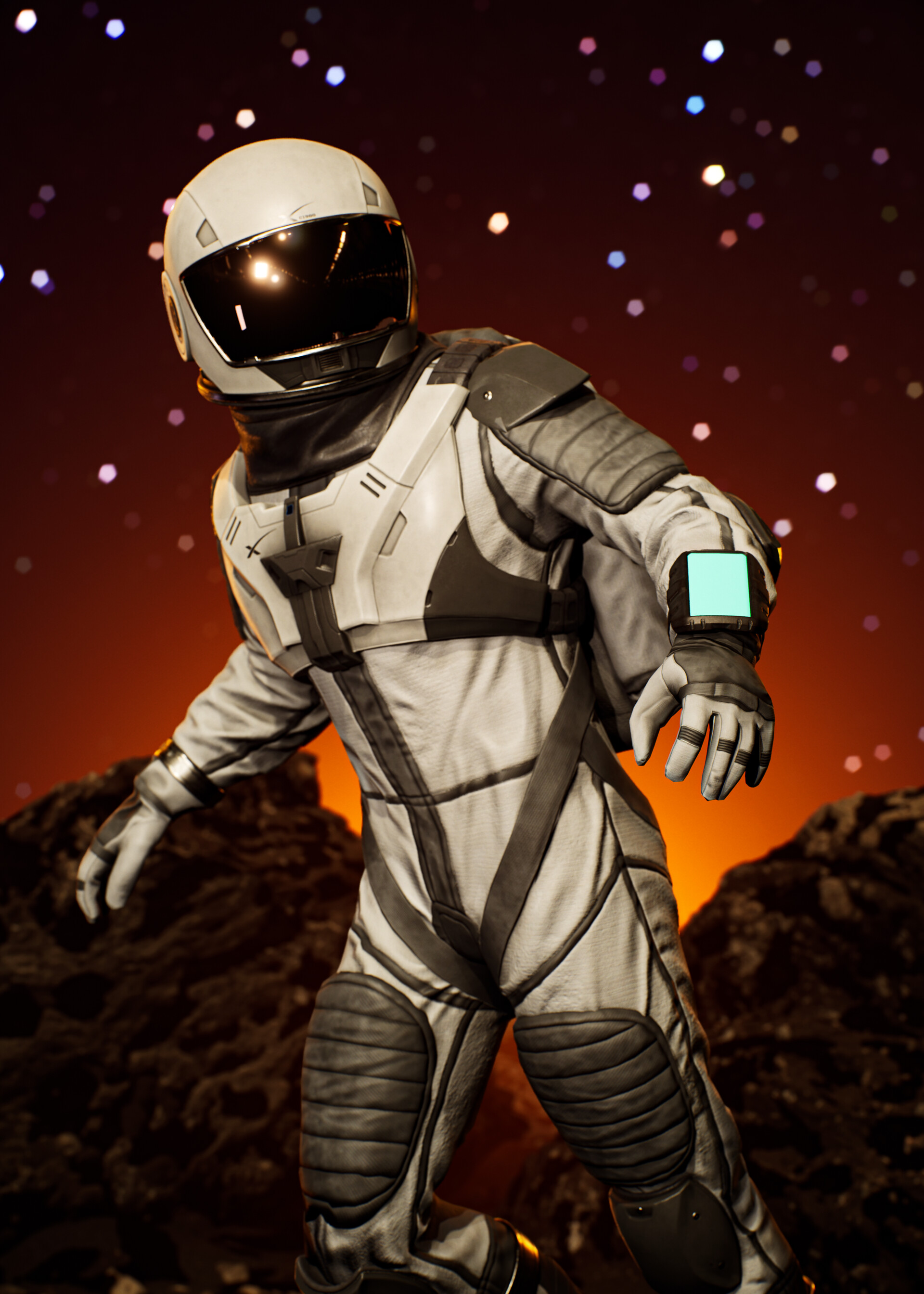 Astronaut on Mars
